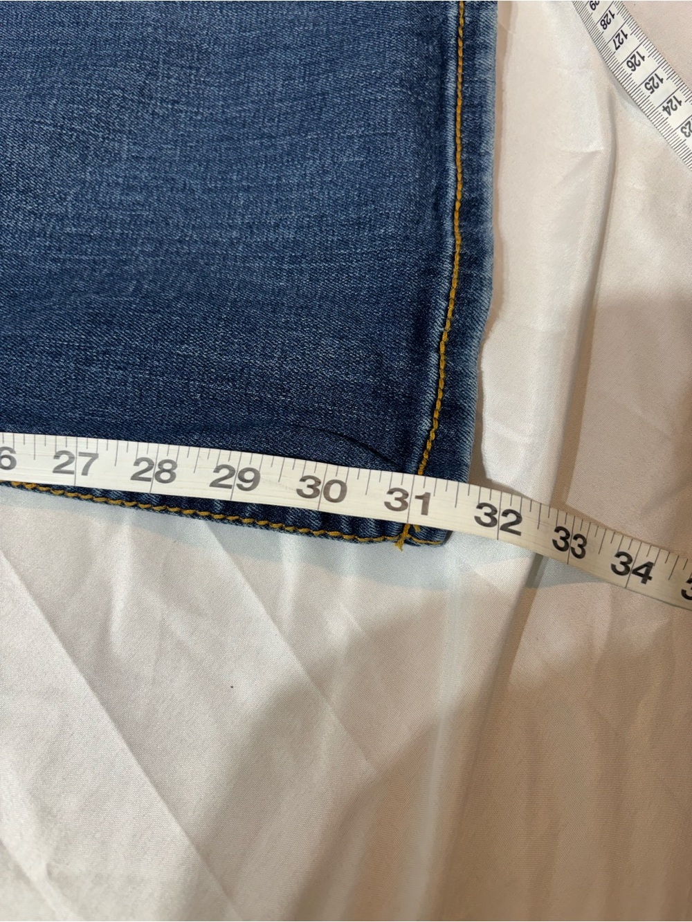 Seven7 Women's Blue Bootcut Jeans with Embroidered Back Pockets - Picture 8 of 8
